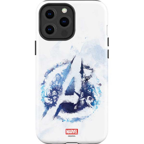 Marvel Avengers Blue Logo iPhone 15 Pro Max Impact Case